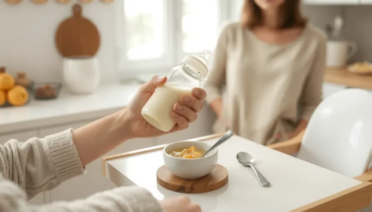 Quantité lait bébé 5 mois diversifié : biberons, purées et journée type